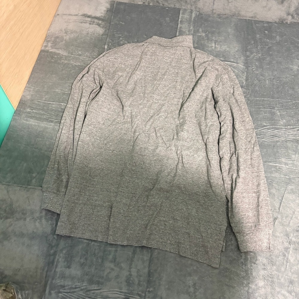 Polo Ralph Lauren Shirt Mens XL Long Sleeve Gray Pull over Polo Preppy - Picture 8 of 9